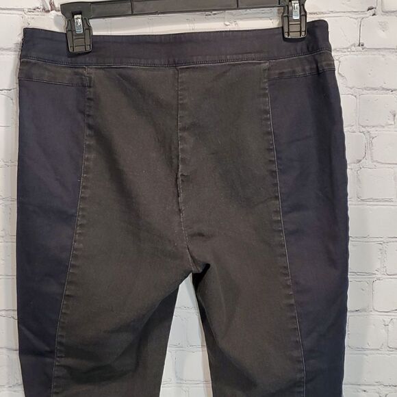 Eileen Fisher two toned pull on skinny jeans - Picture 6 of 10